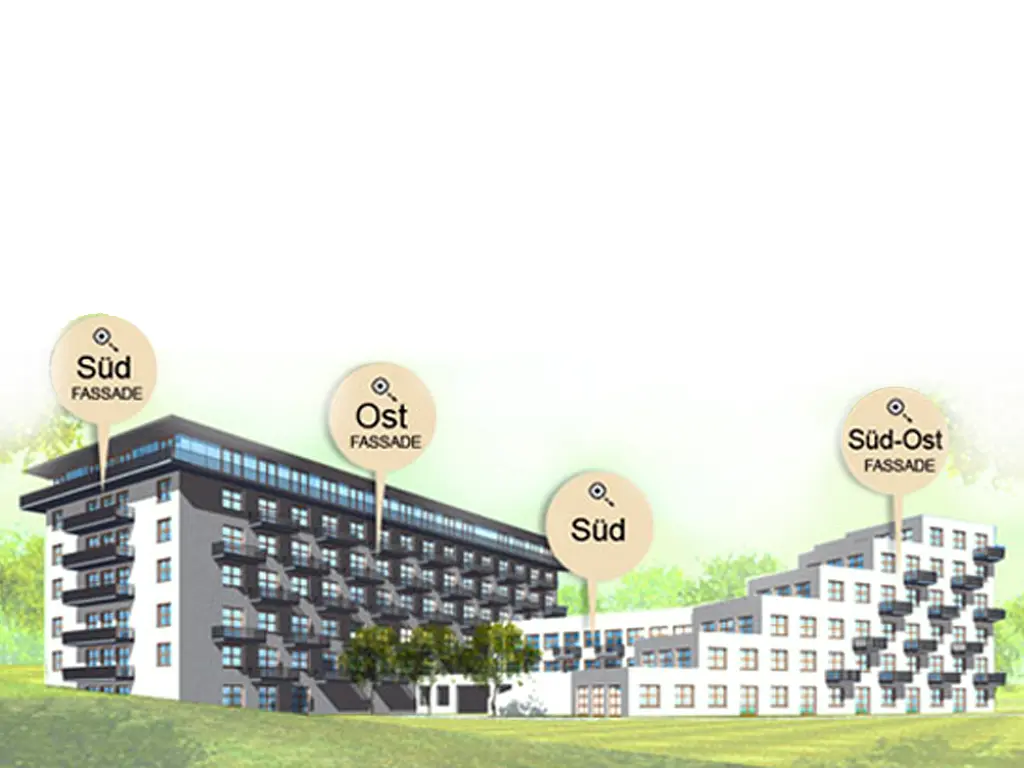 Wohnpark Martins Höhe Grafik der Aussenansicht